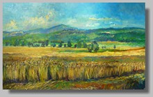 blés de provence-peinture paysage