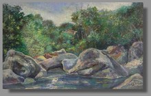 peinture paysage-saint jeannet
